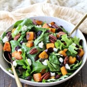 Roasted Butternut Squash Salad with Maple Dijon Vinaigrette
