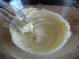 Whisking mayonnaise ingredients