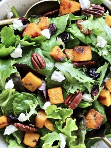 Roasted Butternut Squash Salad with Maple Dijon VinaigretteRoasted Butternut Squash Salad with Maple Dijon Vinaigrette