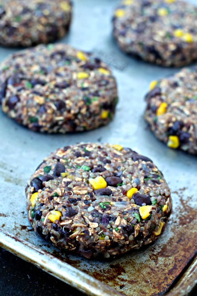 Black Bean & Quinoa Veggie Burgers