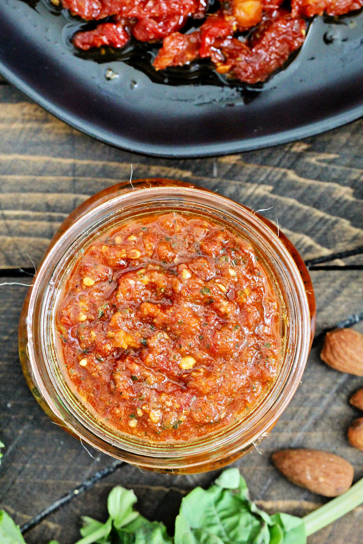 pesto rosso in a jar