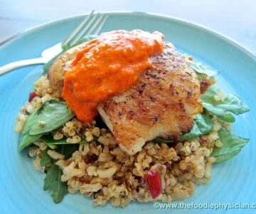 sablefish with romesco sauce