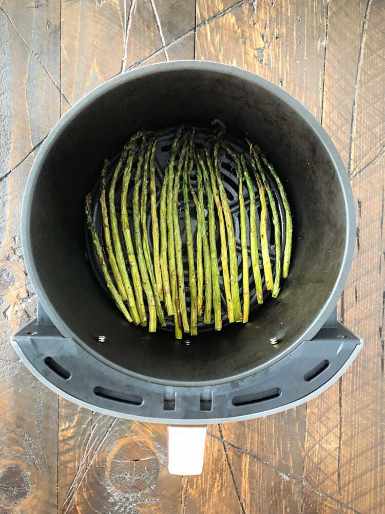 asparagus in air fryer after cooking
