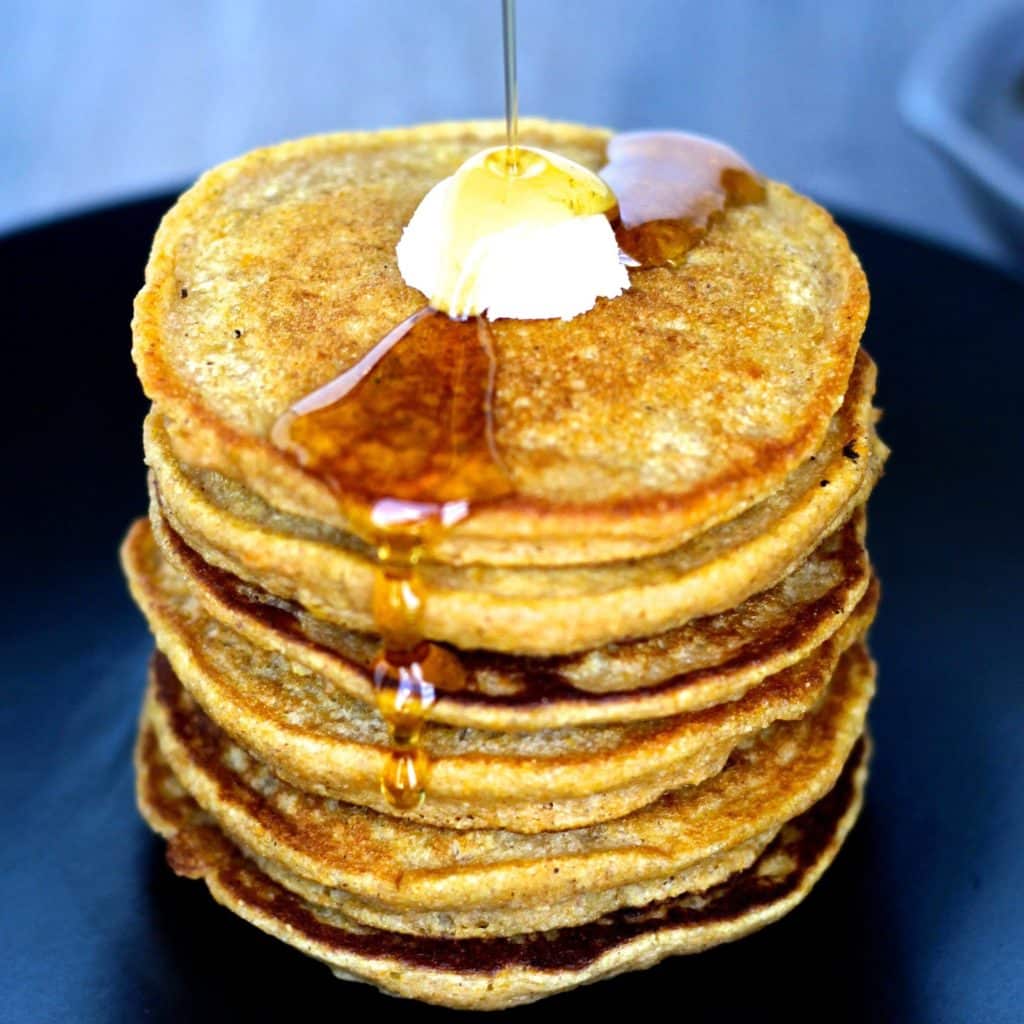 Sweet Potato Pancakes | The Foodie Physician #mothersday #sweetpotatopancakes
