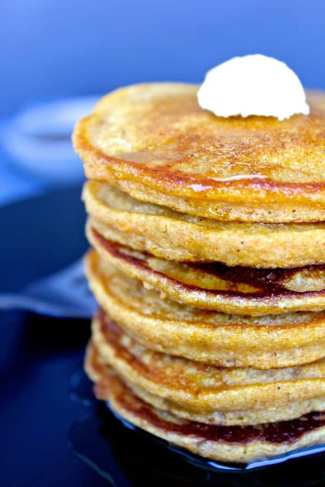 Sweet Potato Pancakes | The Foodie Physician #mothersday #sweetpotatopancakes