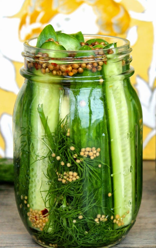 Super Easy Refrigerator Dill Pickles | The Foodie Physician #pickles #reciperedux #DIY