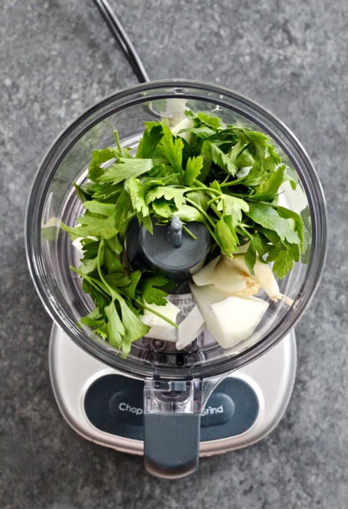 ingredients in food processor