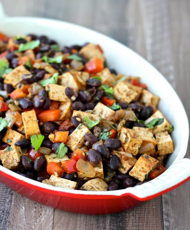 Crispy Chipotle Tofu and Black Bean Burritos | The Foodie Physician #tofu #burritos #nasoya