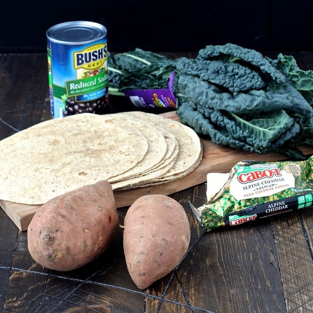 Sweet Potato & Kale Quesadillas | The Foodie Physician #quesadilla #cabotcheese #sweetpotato #kale