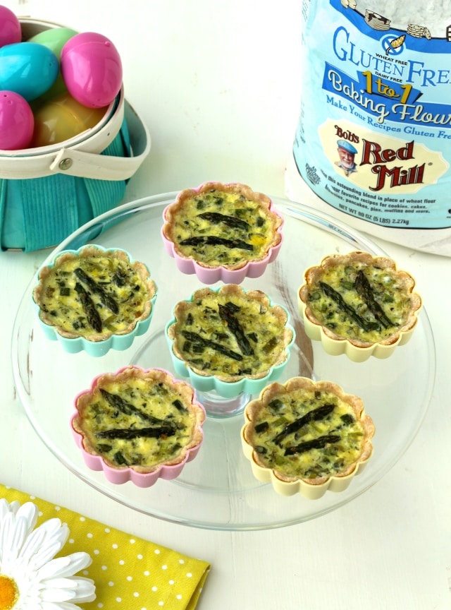 Mini Spring Vegetable Quiches | The Foodie Physician #BRMEaster #quiche #glutenfree #thefoodiephysician #clevergirls