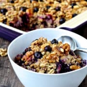 Blueberry Apple & Walnut Baked Oatmeal