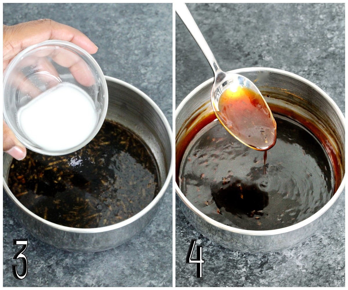 adding cornstarch to the teriyaki sauce to thicken it.