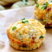 Savory Oatmeal Breakfast Muffins