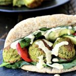 Edamame Falafel Sandwiches
