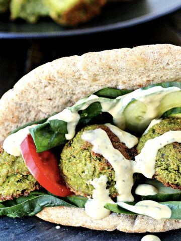 Edamame Falafel Sandwiches