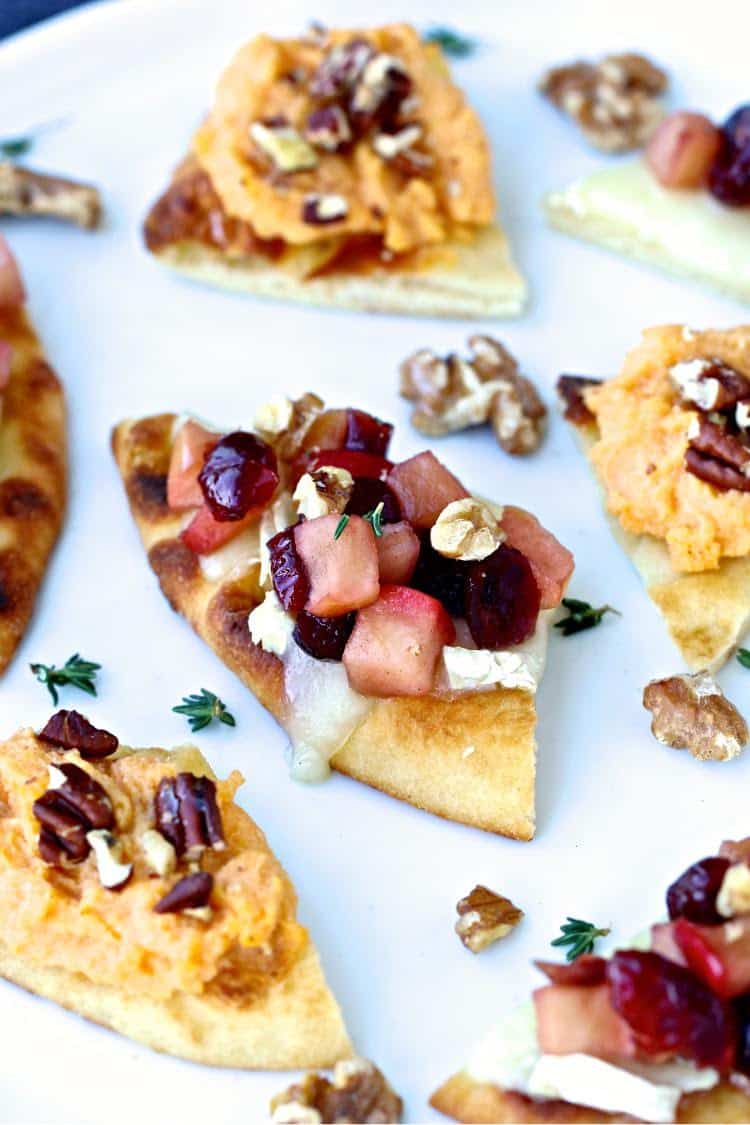 Holiday Naan Crostini | @foodiephysician