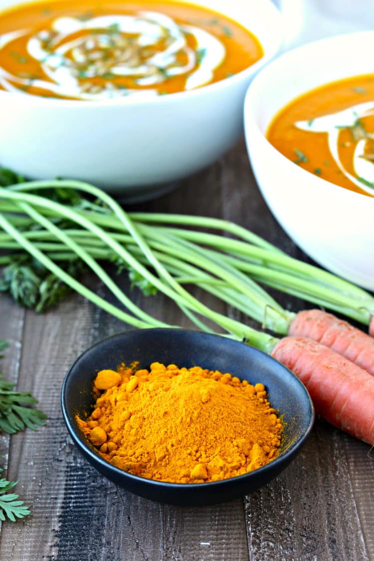 Immunity-Boosting Carrot Turmeric Soup | @foodiephysician