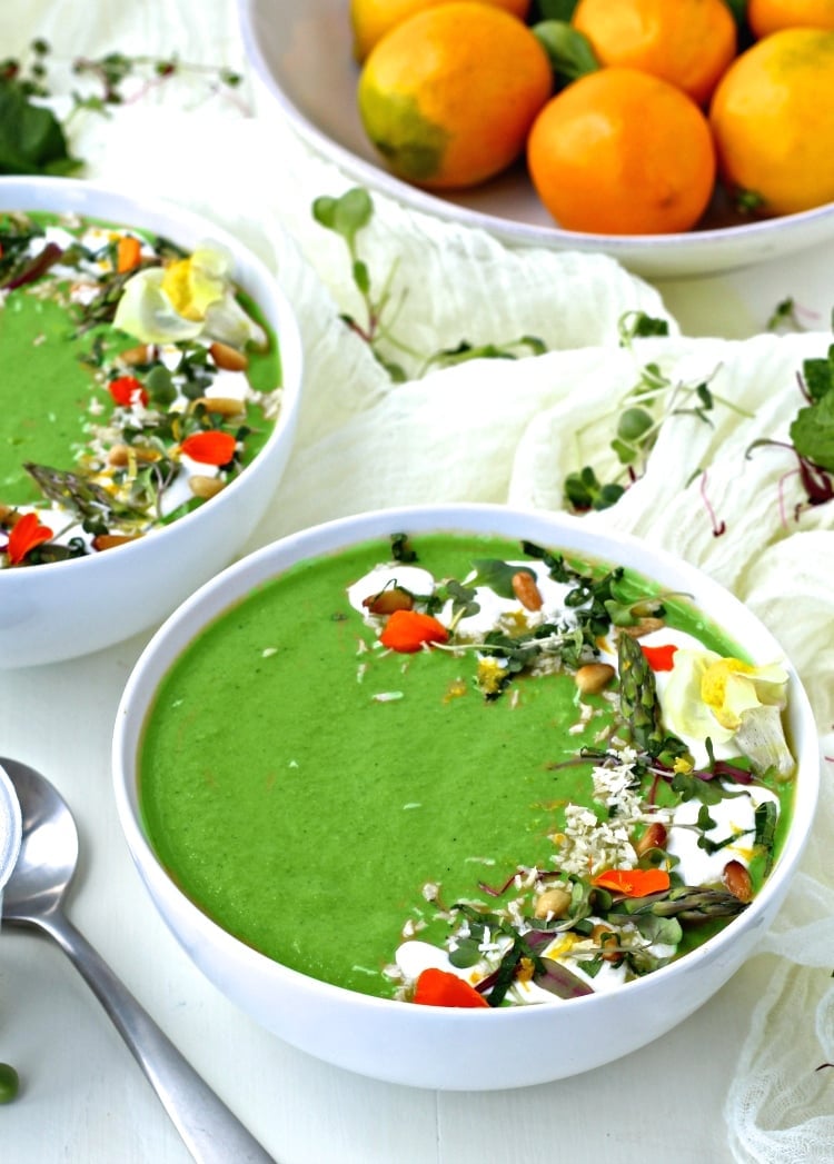 Green Spring Vegetable Soup | @foodiephysician