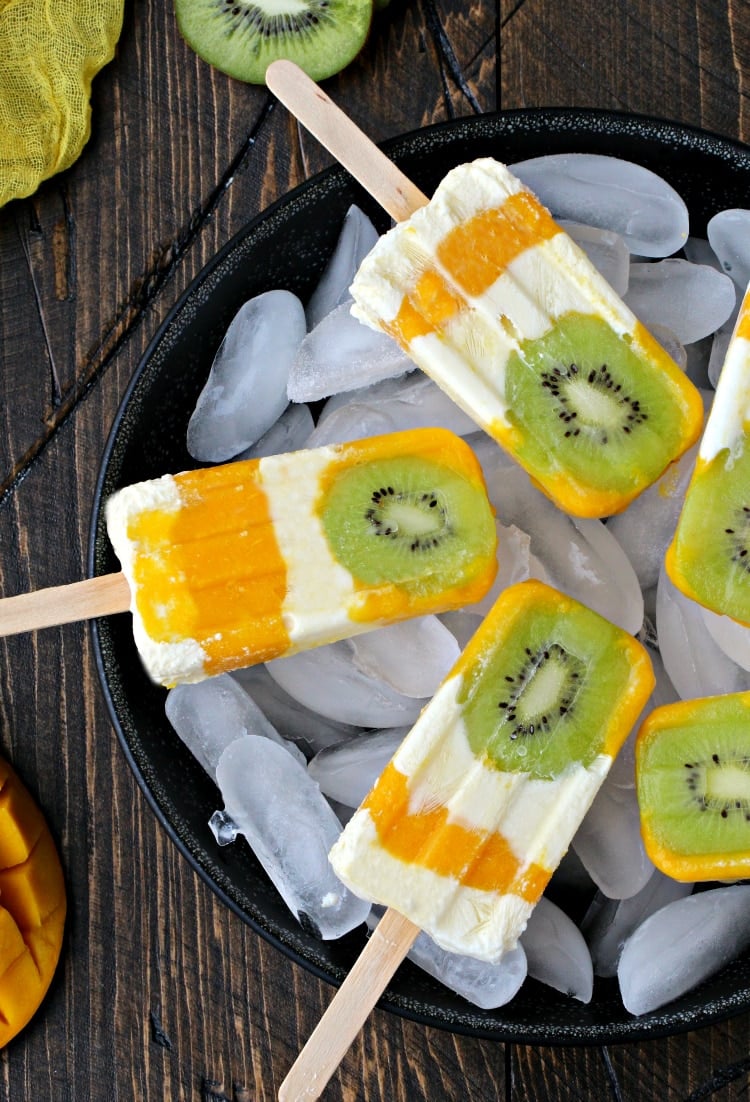 Tropical Sunshine Popsicles | @thefoodiephysician