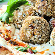 Mediterranean Eggplant Hummus "Meatballs"