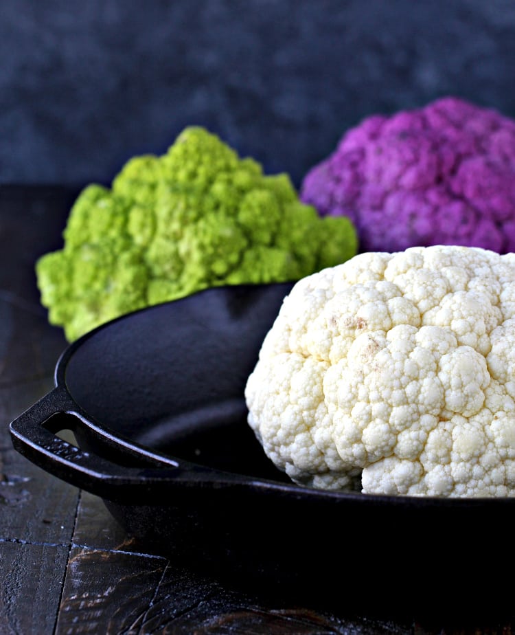 Whole Roasted Cauliflower with Marcona Almond Pesto | @foodiephysician