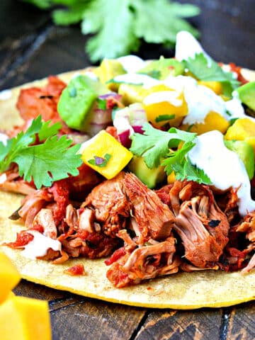 Slow Cooker Jackfruit Taco Close Up