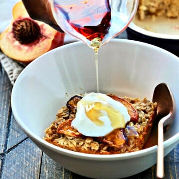 Peaches and Cream Baked Oatmeal