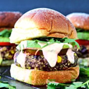 Black Bean & Quinoa Veggie Burgers