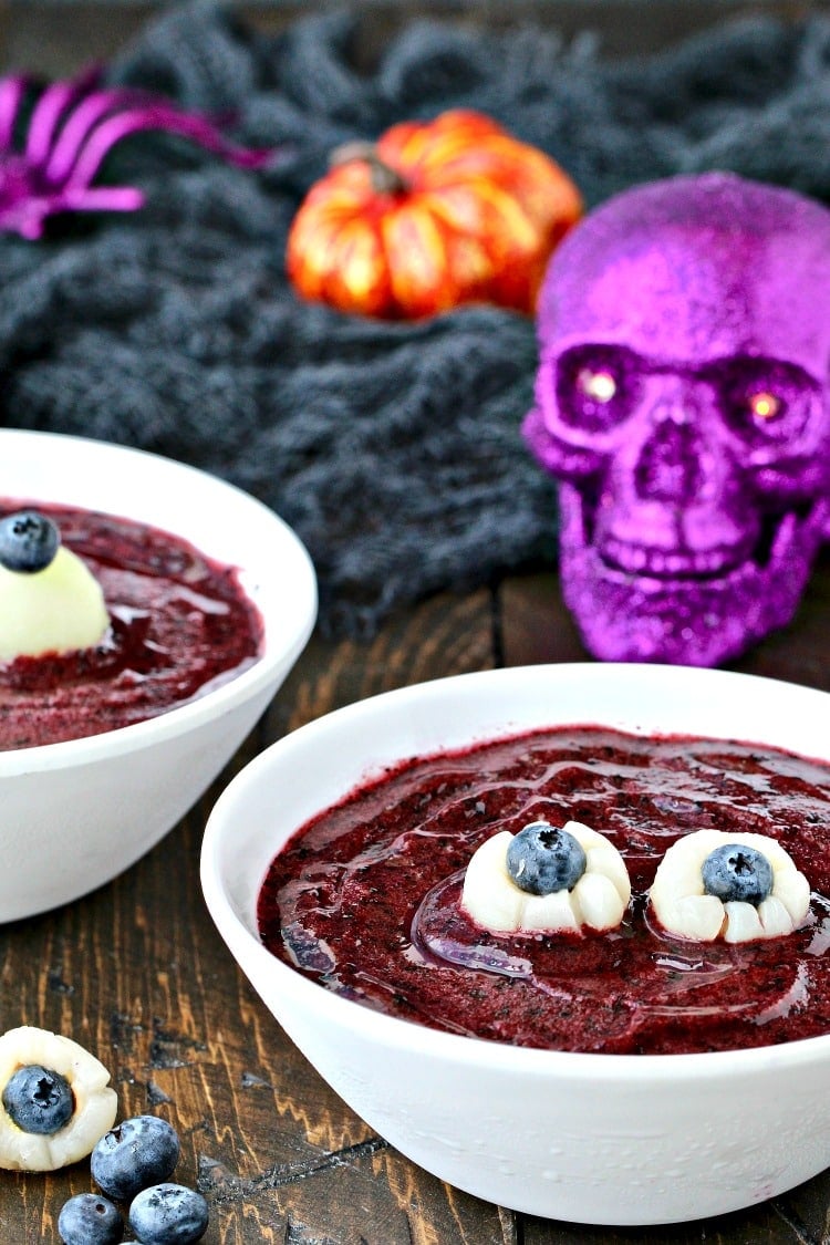 Spooky Blueberry Eyeball Soup