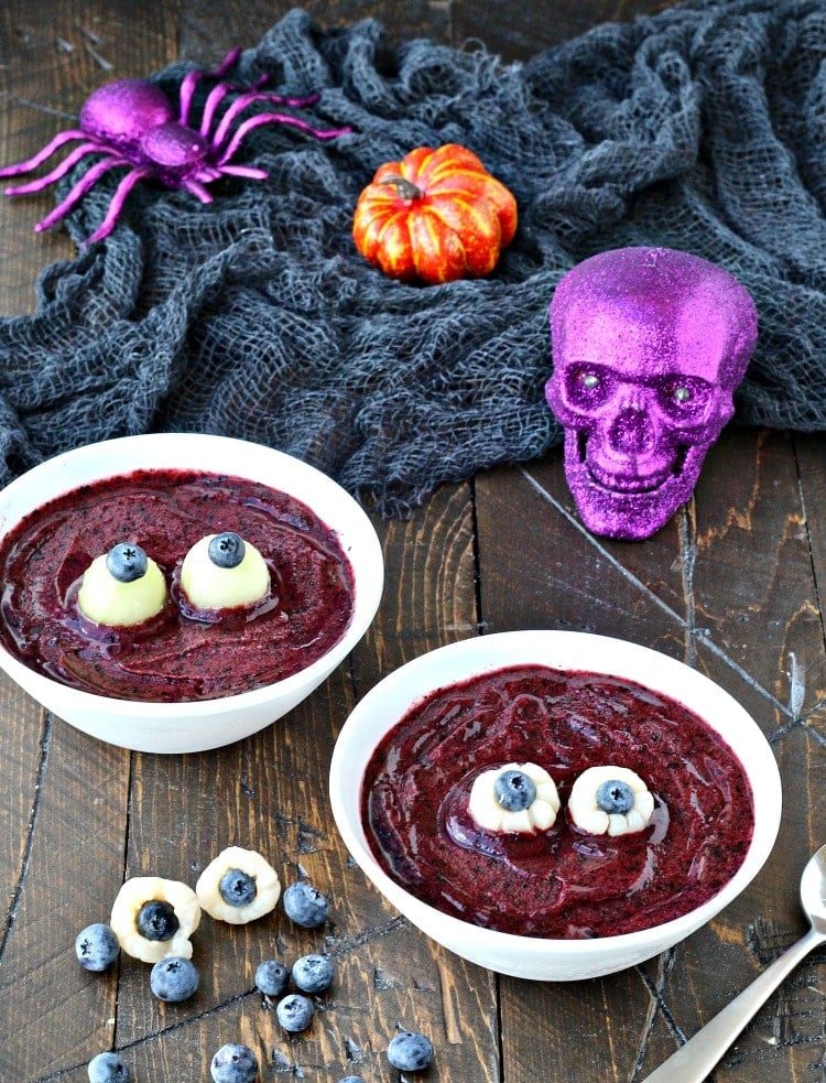 Spooky Blueberry Eyeball Soup