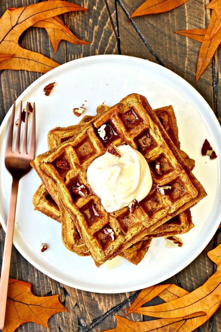 Pumpkin Spice Waffles