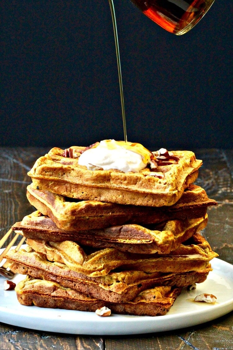 Pumpkin Spice Waffles