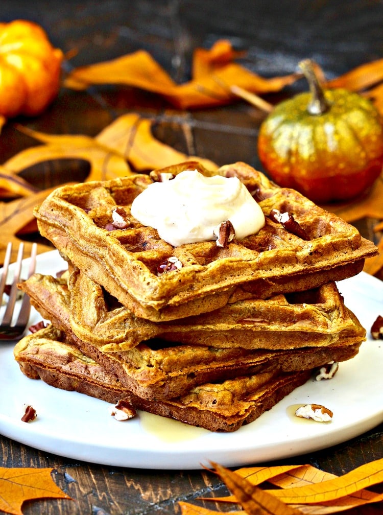 Pumpkin Spice Waffles