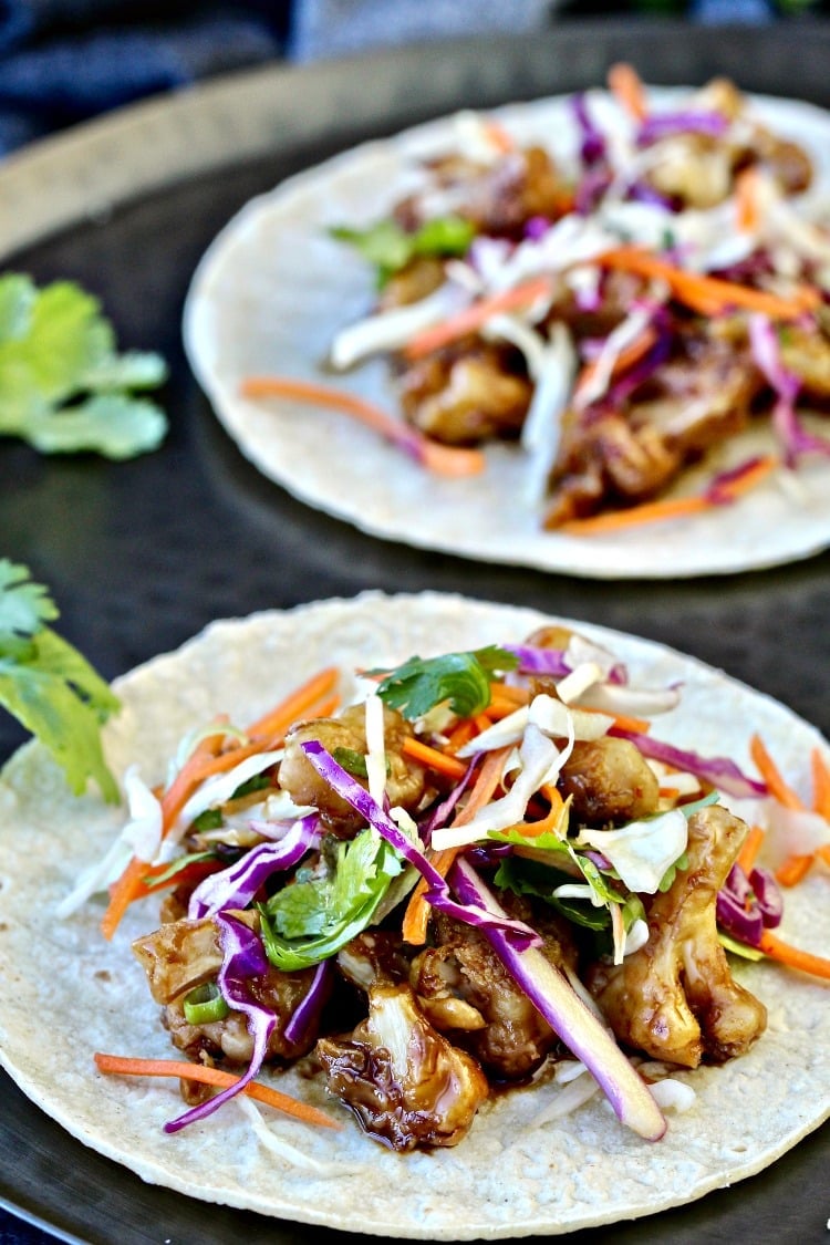 Asian Crispy Cauliflower Tacos