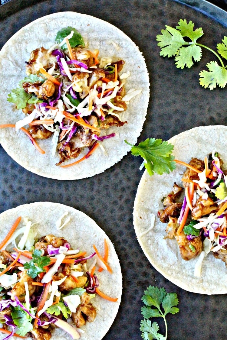 Asian Crispy Cauliflower Tacos