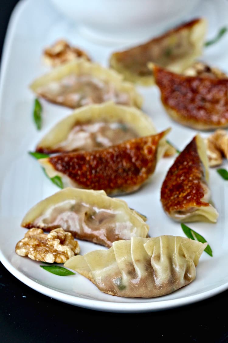 Vegetable Walnut Potstickers
