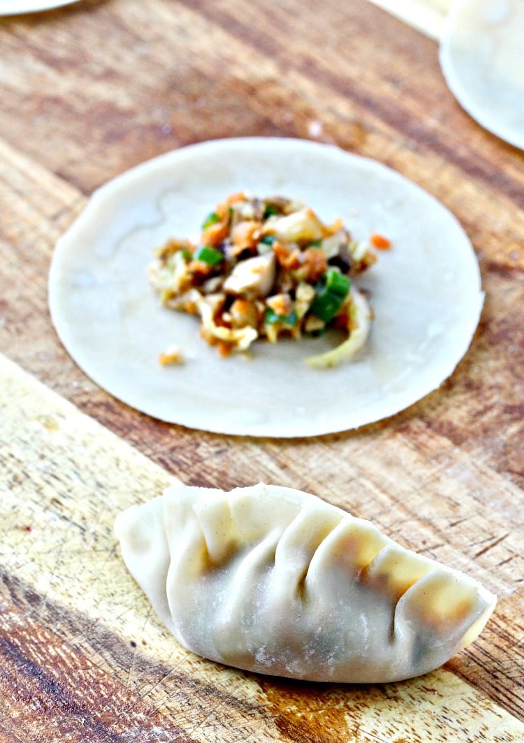 Vegetable Walnut Potstickers