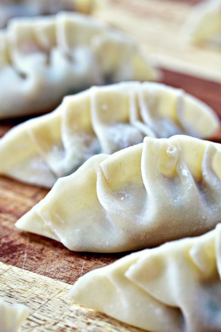 Vegetable Walnut Potstickers
