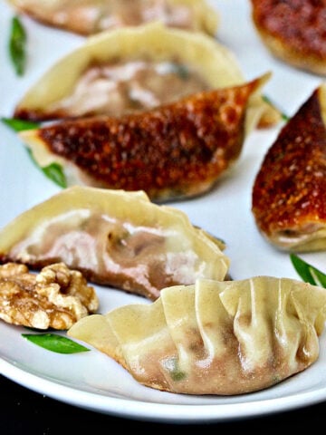 Vegetable Walnut Potstickers