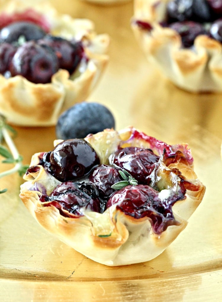 Blueberry Brie Bites