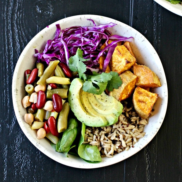Buddha Bowl with Turmeric Tahini Sauce