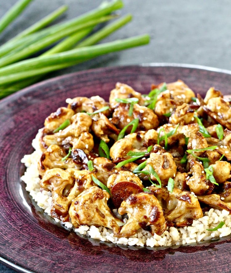 Crispy Baked Sweet & Sour Cauliflower