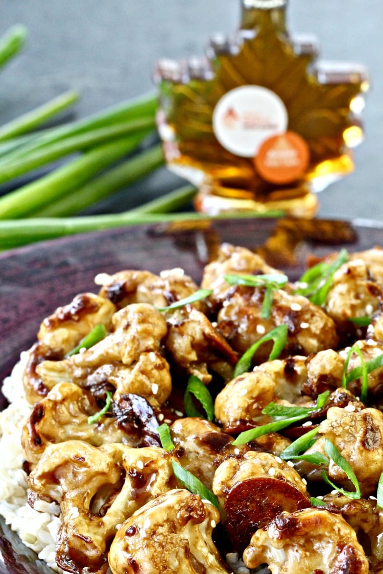 Crispy Baked Sweet & Sour Cauliflower