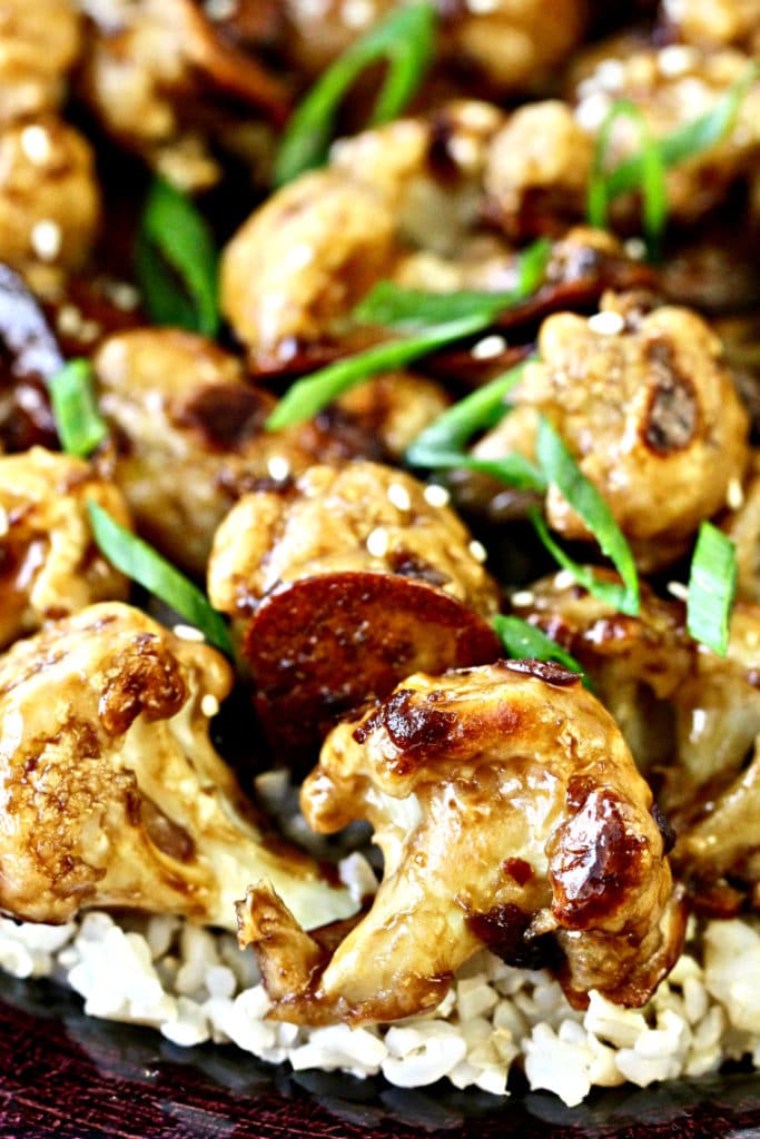 Crispy Baked Sweet & Sour Cauliflower