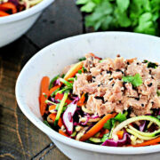 Asian Zoodle Tuna Salad