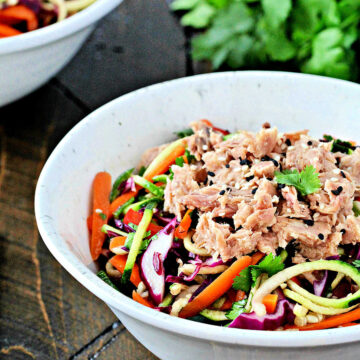 Asian Zoodle Tuna Salad