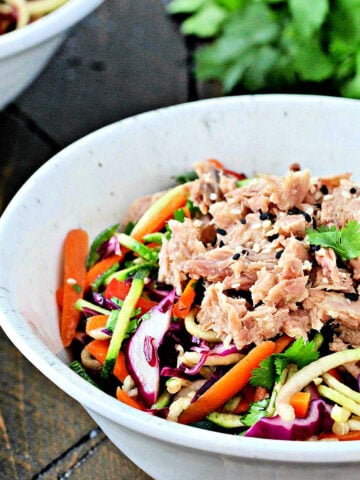 Asian Zoodle Tuna Salad