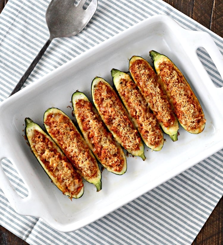 Turkey Stuffed Zucchini Boats
