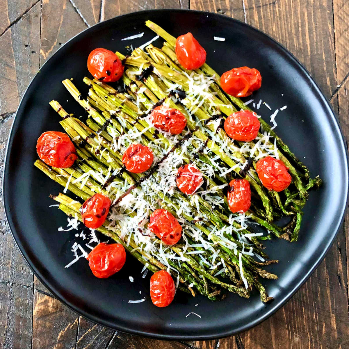 Roasted Asparagus and Grape Tomatoes