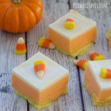 Healthy candy corn bars.